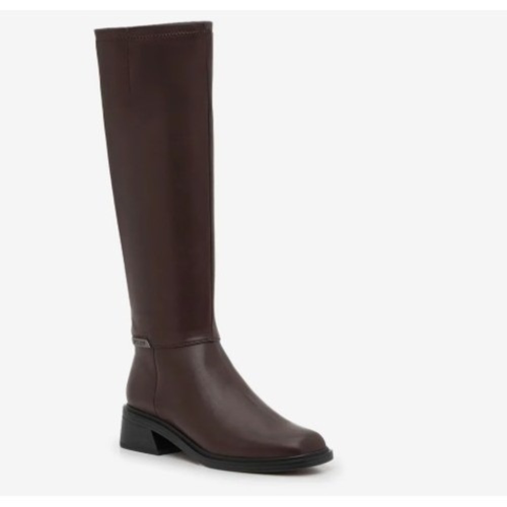 Franco Sarto Size 7.5 Brown Knee High Boots NEW Square Toe GERALYN$225